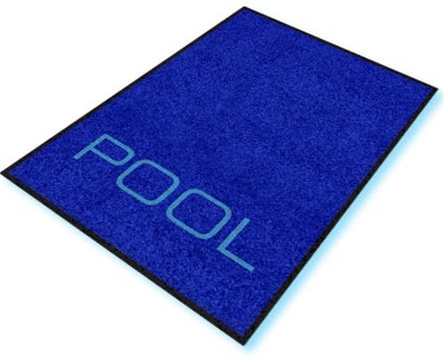 Digiprint nylon floor mat 3' x 5' with Pool logo