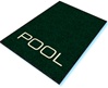 Digiprint nylon floor mat 3' x 5' with "Pool" logo