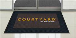 Courtyard by Marriott SuperScrape™ rubber outdoor mat 2-1/2' x 3', No. 778-02/253L/05