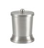 Pewter Veil cotton container of durable brushed-stainless steel, #780-BS-1001