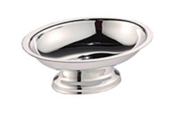 Basic Polished Stainless pedestal soap dish, #780-BS-3P