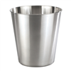 Pewter Veil 9 Qt. wastebasket of durable brushed-stainless steel, #780-BS-81B
