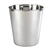 Basic Polished Stainless steel wastebasket, 9-quart, #780-BS-81M