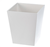 Spa Collection white wastebasket 6-quart, #780-BS-MSPA8W