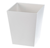 Spa Collection white wastebasket 6-quart, #780-BS-MSPA8W