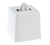 Spa Collection white boutique tissue box cover, #780-BS-SPA9W