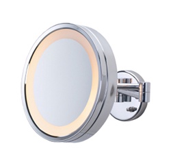 Jerdon First Class 3X Halo Lighted Wall Mirror, 220/240V, No. 780-HL27C