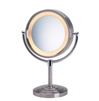 Jerdon First Class 5X Lighted Table Top Mirror, Chrome, No. 780-HL745NC
