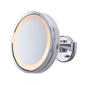 Jerdon 3X Euro Lighted Wall Mirror, Double Arm, Chrome, No. 780-JD7C