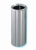 Glaro "New Yorker" all satin aluminum funnel top waste receptacle with 7" opening, #783-F924SA