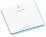 1-color custom-printed 4" x 3" sticky notes with 25 sheets per pad, #811-P4A3A25