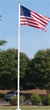 25' Fiberglass flag pole, with sleeve base. Item #824-T-25-IH