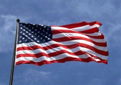 2'x3' Sol-Tex nylon American flag, No. 824-U2X3NUSA1