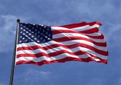 5'x8' Sol-Tex nylon American flag, No. 824-U5X8NUSA1