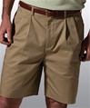 Men's pleated front shorts, No. 843-2477