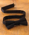 Black bow tie, 100% polyester, No. 843-BT10