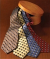 Honeycomb pattern check 100% polyester tie, No. 843-HC00