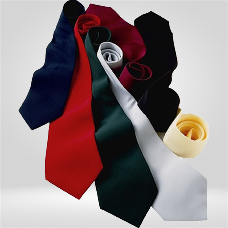 Solid color ties, 100% polyester, No. 843-SD00